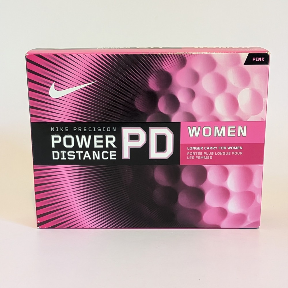 (12-Pack) Nike Precision Power Distance PD Women's Golf Balls Pink